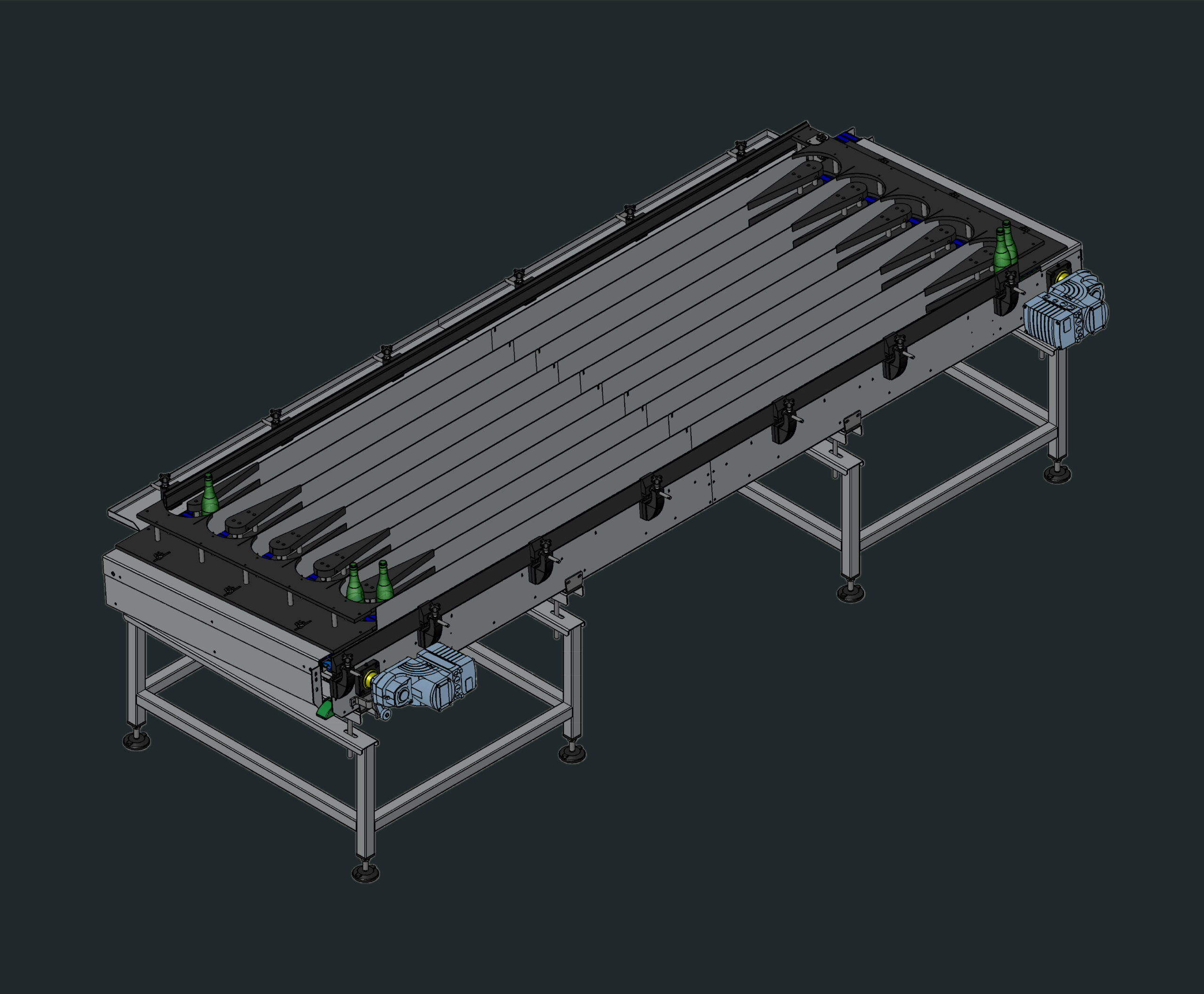 dessin 3D table retention