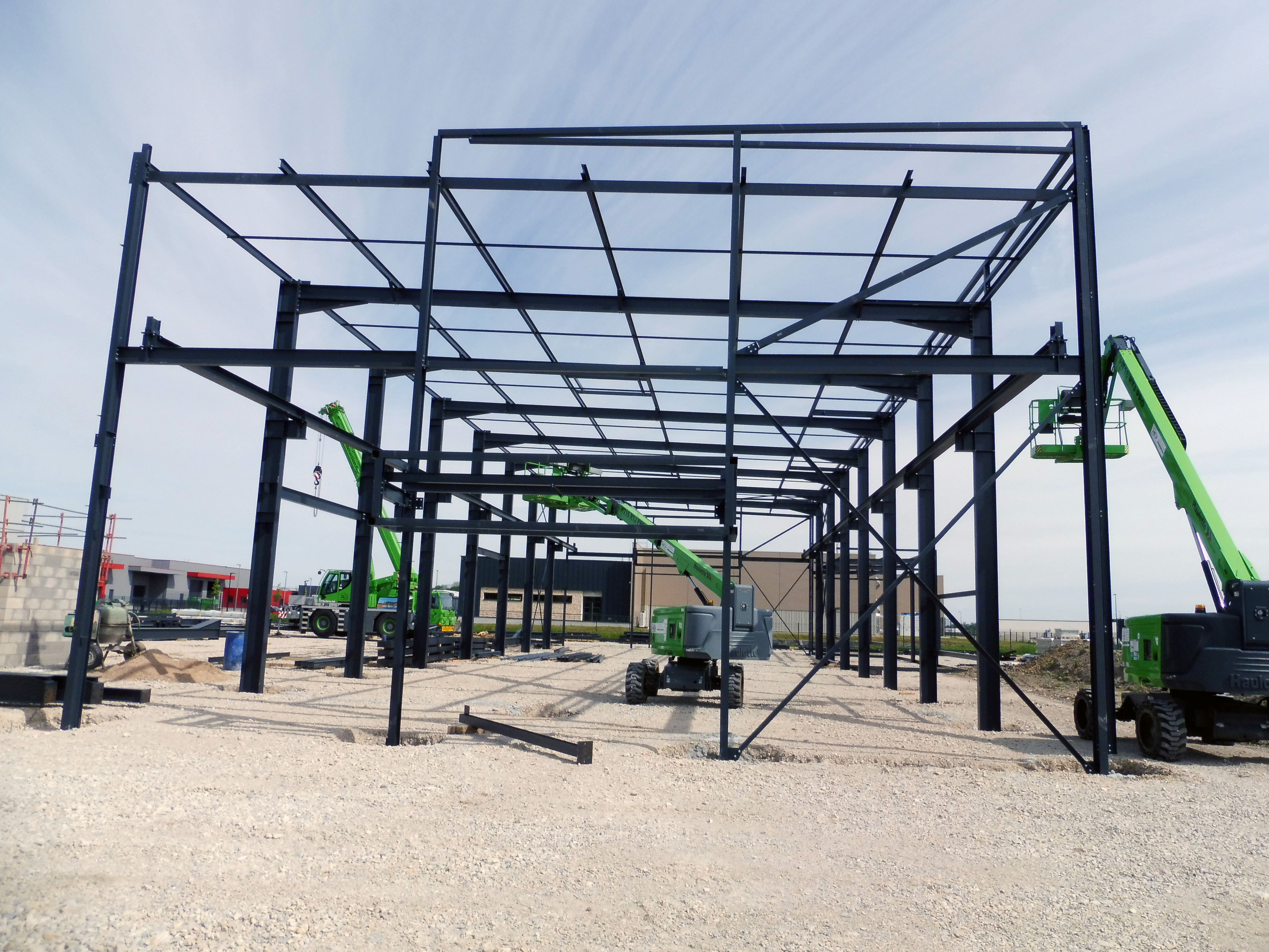Charpente métallique nouveau bâtiment Bobard Frères